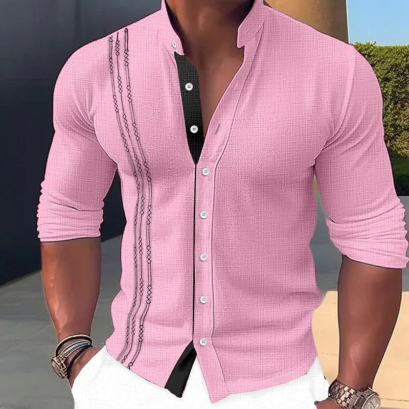 Camisa de Linho monocromatica estilo VS