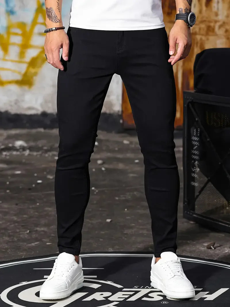 Calça jeans justa masculina Stylle